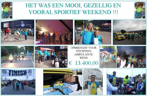 Succesvol (fiets)weekend voor Stichting Ambulance Wens