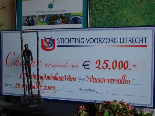 Innovatieprijs Voorzorg Utrecht voor Stichting Ambulance Wens  Nederland